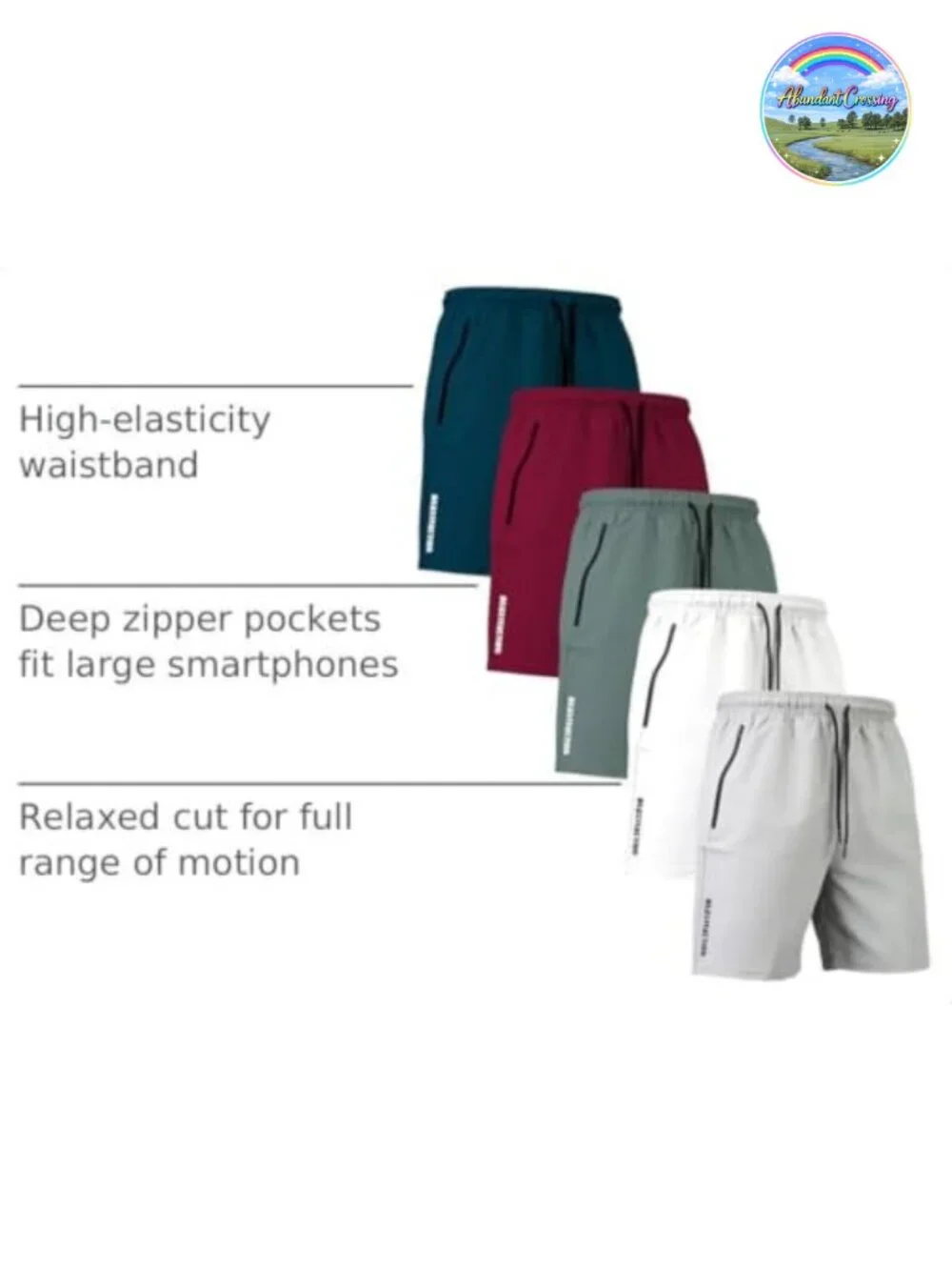 5 Pack Mens Basketball Shorts with Zipper Pockets 9 Inch Mesh Athletic Quick Dry